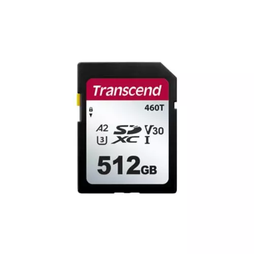 Transcend 512 GB Industrial SDXC SD Card, V30, TS512GSDC460T