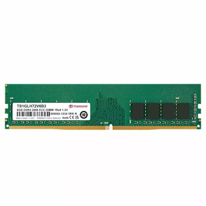 Transcend 8 GB DDR4 Desktop, Laptop RAM, 2666Mbit/s, DIMM, 1.2V, TS1GLH72V6B3