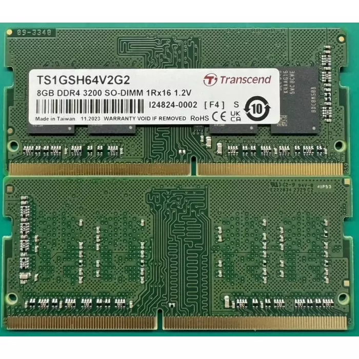 Transcend 8 GB DDR4 Desktop, Laptop RAM, 3200Mbit/s, SODIMM, 1.2V, TS1GSH64V2G2