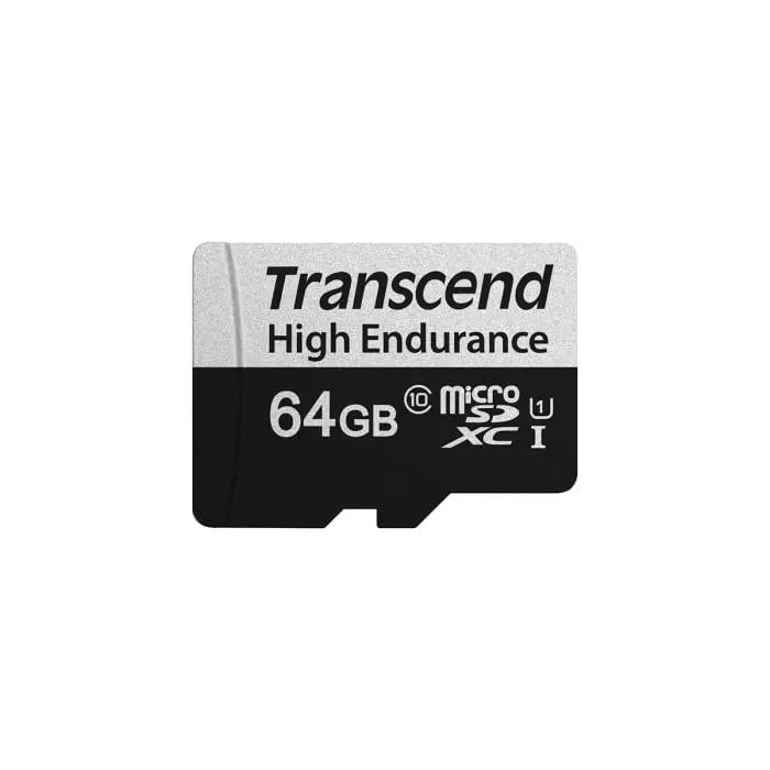 Transcend 64 GB MicroSDXC Micro SD Card, Class 10, UHS-I U1, TS64GUSD350V