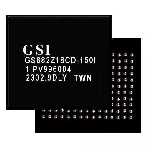 GSI Technology SRAM 9 Mbit Memory Size 7.5 ns Access Time, GS882Z18CD-150I