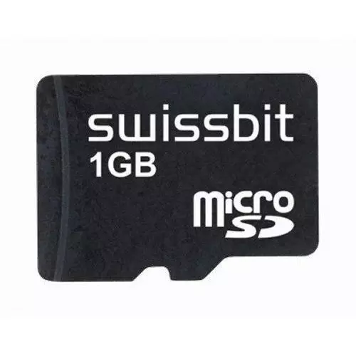 SWISSBIT Industrial Micro SD Card 1 GB Memory Size 15x11x1 mm, SFSD1024N1BN1WI-E-DE-111-STD