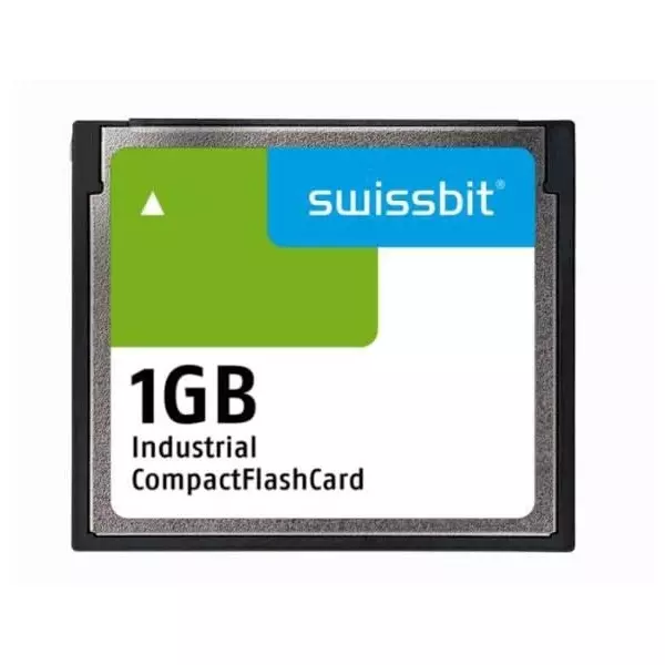 SWISSBIT Industrial Compact Flash Card 1 GB Memory Size 42.8x36.4x3.3 mm, SFCF1024H1AF2TO-I-MS-523-STD