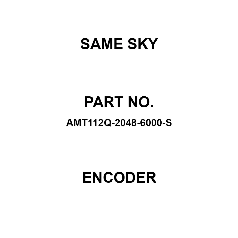 Same Sky Incremental Encoder Connector Termination Panel Mount, AMT112Q-2048-6000-S