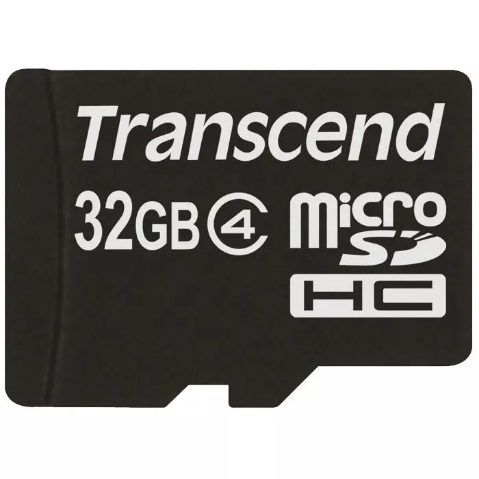 Transcend 32 GB MicroSDHC Micro SD Card, Class 4, TS32GUSDC4