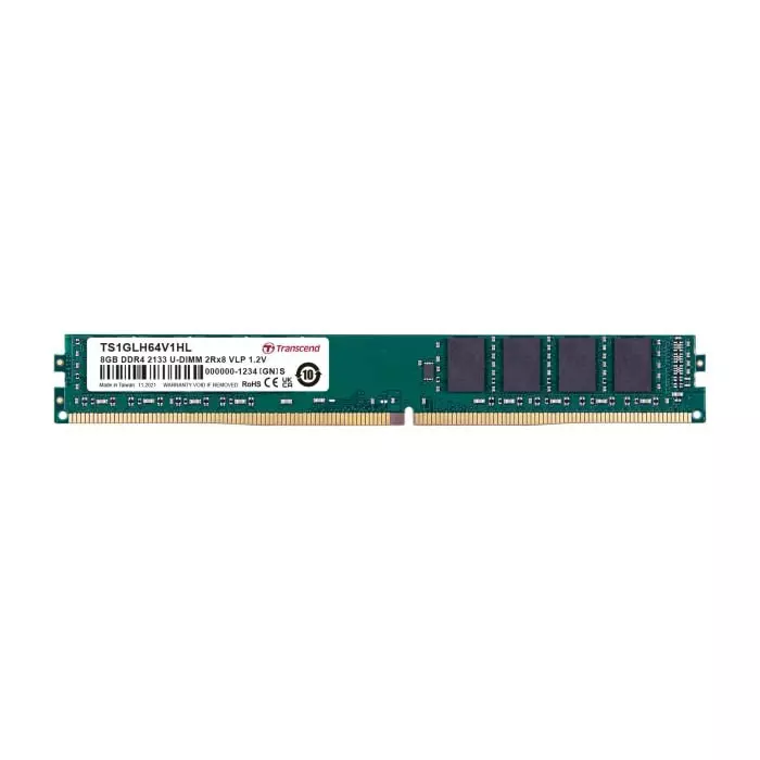 Transcend 8 GB DDR4 Server RAM, 2133Mbit/s, UDIMM, 1.2V, TS1GLH64V1HL
