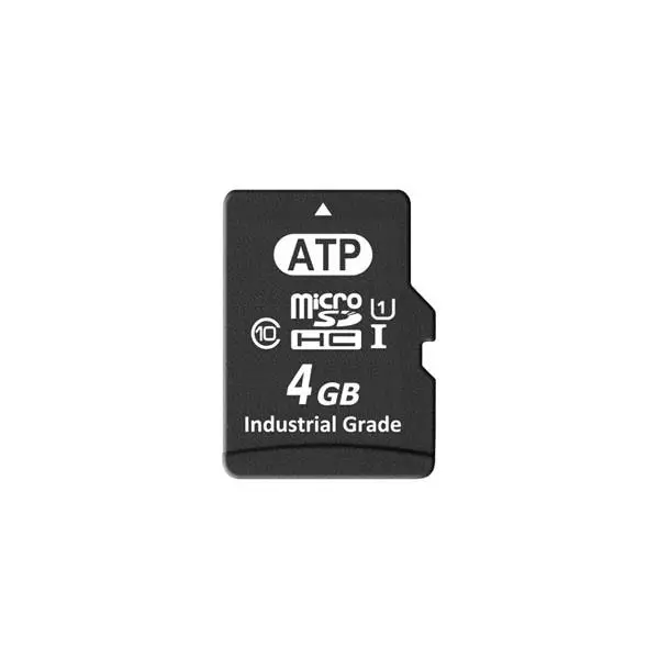 ATP Industrial Micro SD Card 4 GB Memory Size 32x24x2.1 mm, AF4GUDI-WACXM