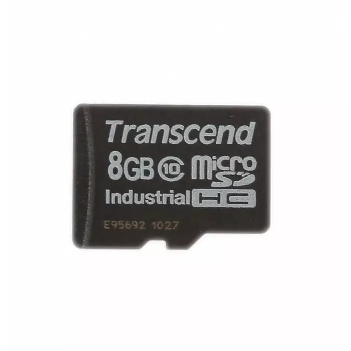 Transcend 8 GB Industrial MicroSDHC Micro SD Card, Class 10, TS8GUSDC10I
