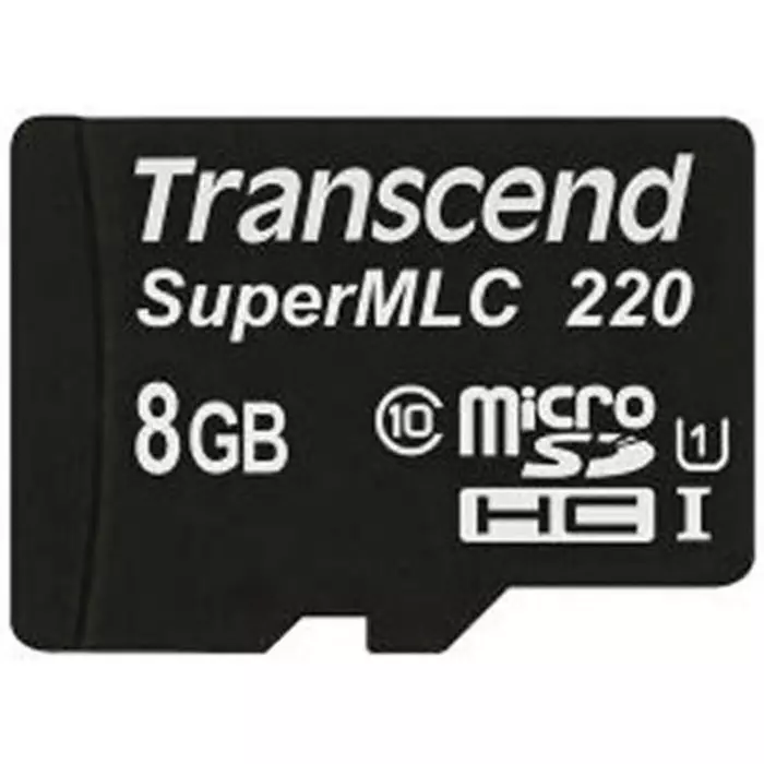 Transcend 8 GB Industrial MicroSDHC Micro SD Card, Class 10, UHS-1 U1, TS8GUSD220I