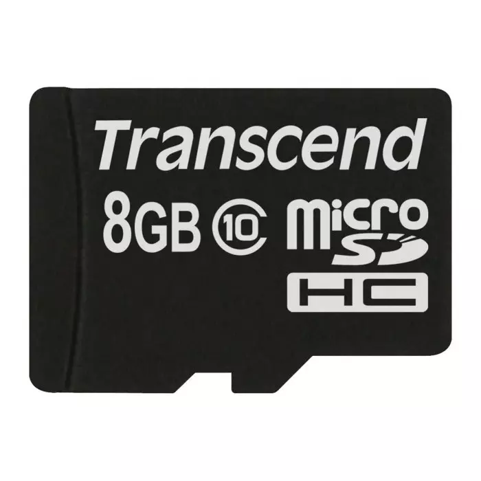Transcend 8 GB MicroSDHC, MicroSDXC Micro SD Card, Class 10, TS8GUSDC10