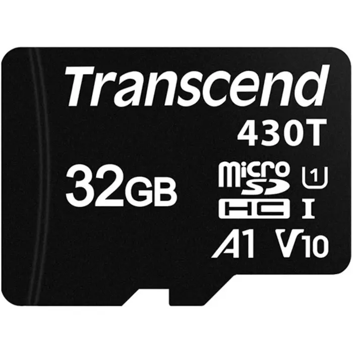 Transcend 32 GB MicroSDHC Micro SD Card, A1, U1, V10, TS32GUSD430T