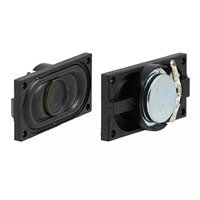 RS PRO Miniature Speaker 40x20x8 mm 8 Ω Impedance 84 dB Sound 1.5 W Power Paper, 102779