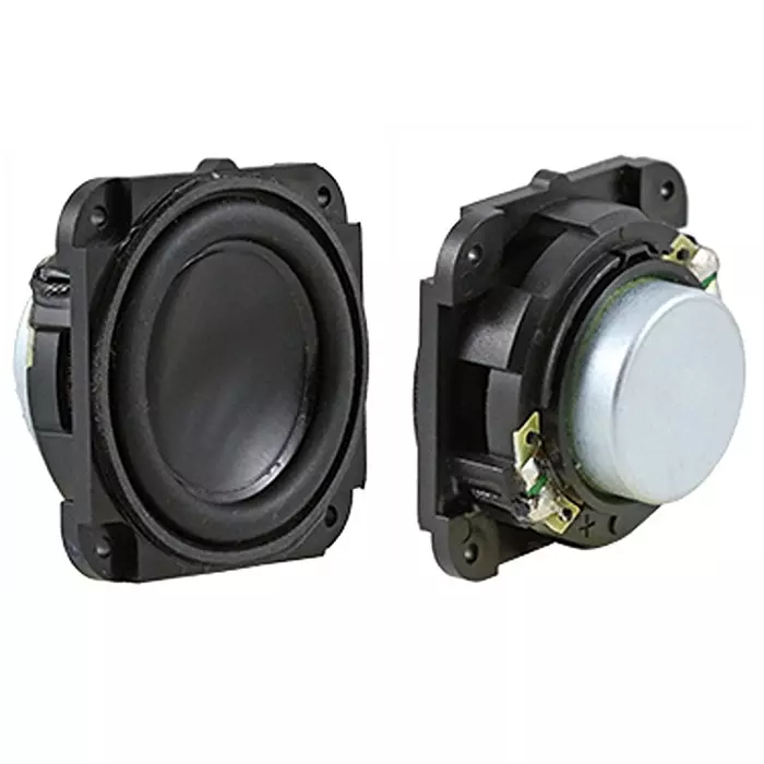RS PRO Miniature Speaker 32x32x16.5 mm 8 Ω Impedance 83 dB Sound 3 W Power 20 kHz Frequency 8 Ω Coil, 102752