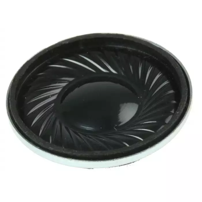 RS PRO 32? 0.5W Miniature Speaker 23mm Dia. , 23 (Dia.) x 5.2mm Model No 7903975