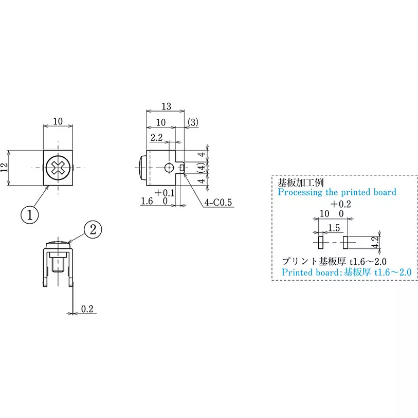 trusco-printed-board-terminal-40-a-rating-t4076ds-pack-of-10