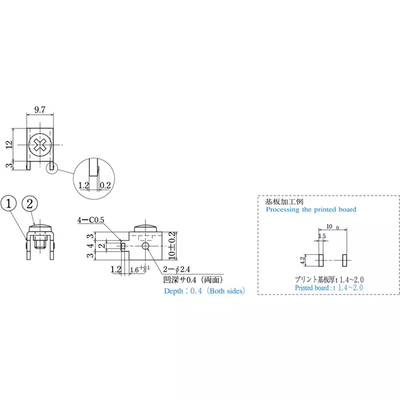 trusco-printed-board-terminal-40-a-rating-t4085cs-pack-of-10