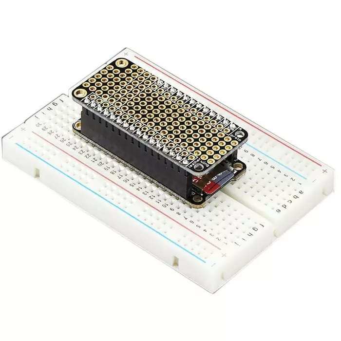 ADAFRUIT INDUSTRIES Breadboard FeatherWing Prototyping Board 50.9x22.9x1.6 mm, 2884