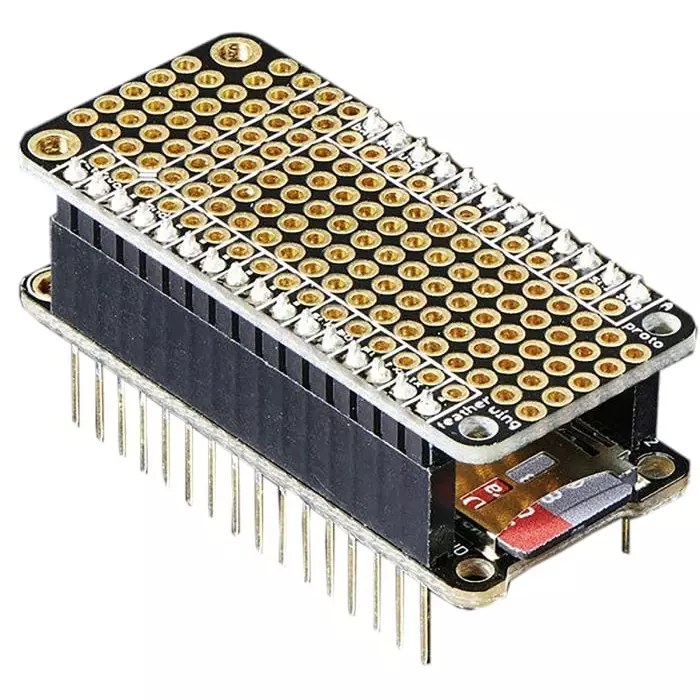ADAFRUIT INDUSTRIES Breadboard FeatherWing Prototyping Board 50.9x22.9x1.6 mm, 2884