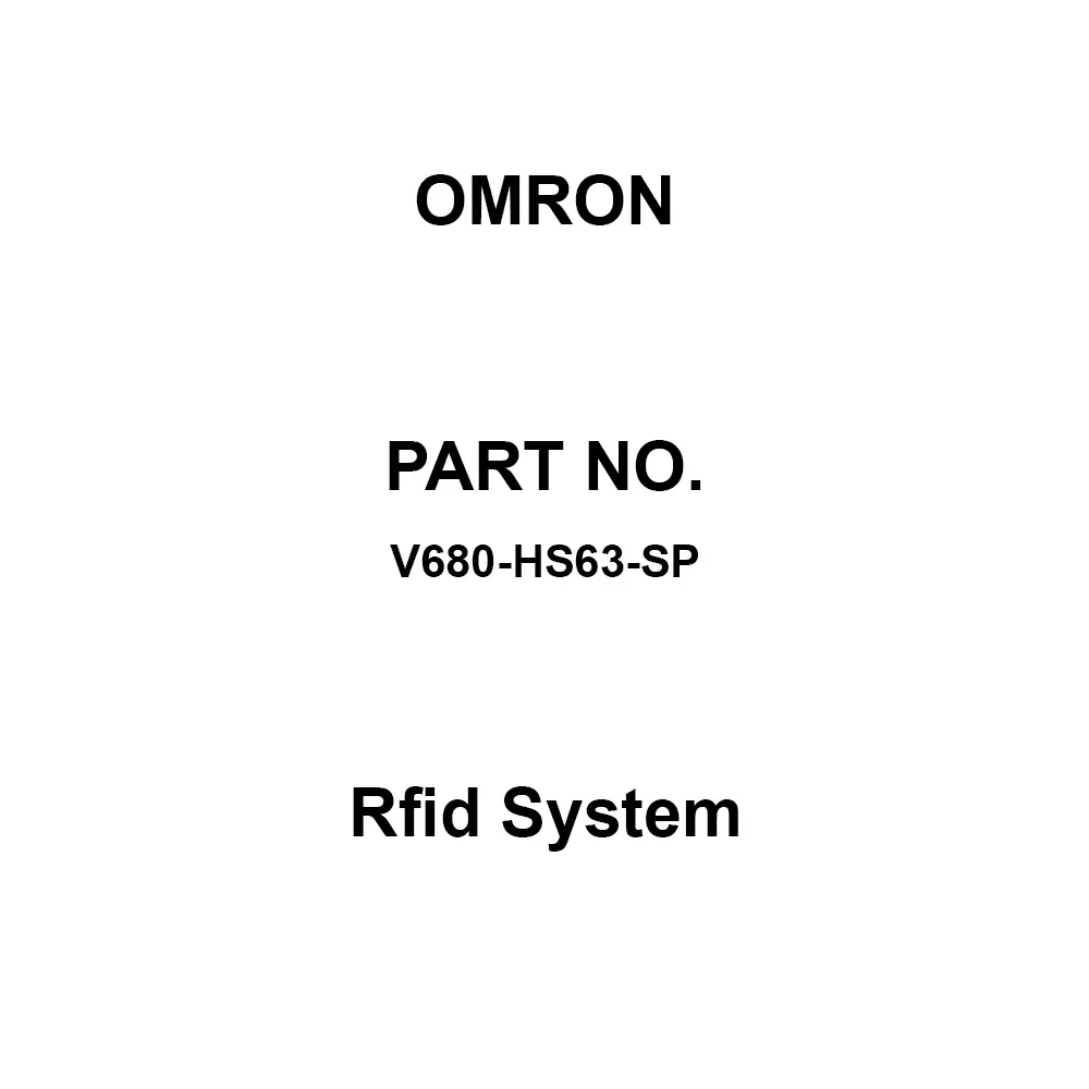 Omron Rfid System 10 m Cable Length, V680-HS63-SP
