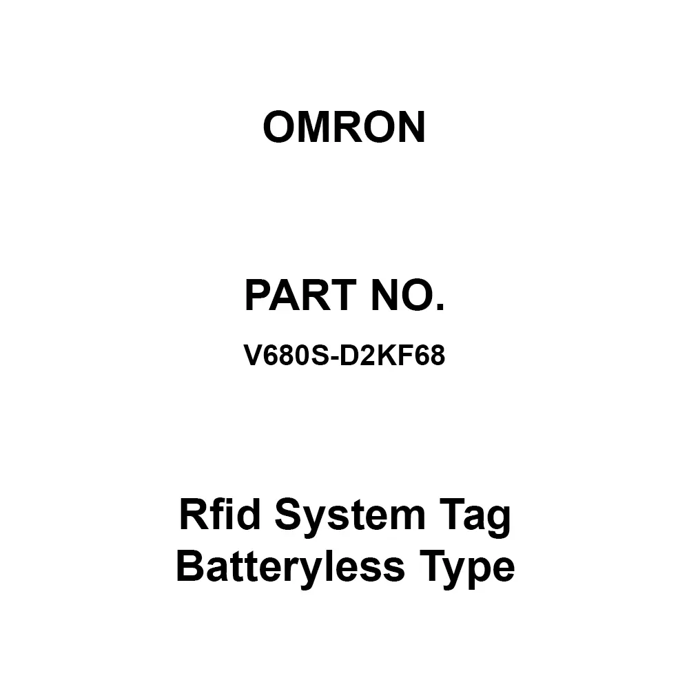 Omron Rfid System Tag Batteryless Type, V680S-D2KF68