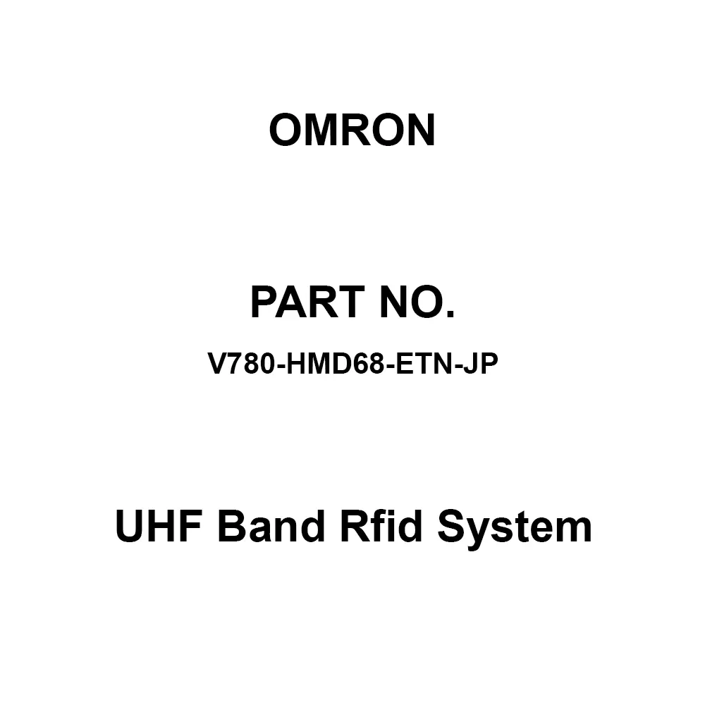 Omron UHF Band Rfid System 25 to 85 % RH, V780-HMD68-ETN-JP