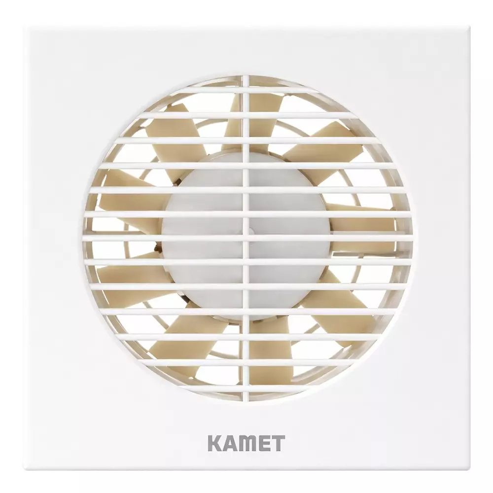 HPL Ventilation Fan 6 Inch (15.24 cm) Size 150 mm Sweep Size 22 W Power White, KAMET (HPLVEKMRSWHT06)