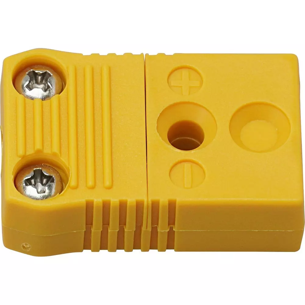 MonotaRO Thermocouple Connector Mini K Type 25x16.7x7.8 mm, FSJ-K (Pack of 1 Pcs)