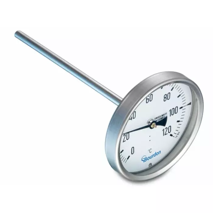 Bourdon Dial Thermometers Class 1 100 mm Size Centigrade Scale, TBI100-254.146.14T