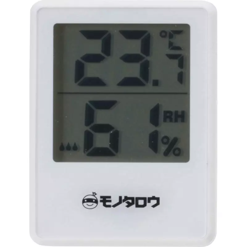 MonotaRO Indoor Digital Thermo-Hygrometer Mini Temperature: 0.0 to 40.0°C/±1.0°C, otherwise ±2.0°C Humidity: 35 to 75%/±5%, other, 62694748