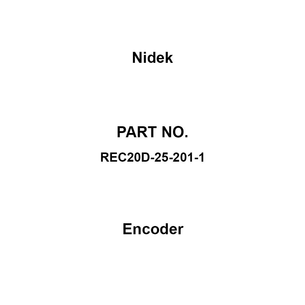 Nidek Encoder DC5 V±5%, 70 mA Power Supply Voltage DC5 V±5%, 70 mA Power Supply, REC20D-25-201-1 (Pack of 5)