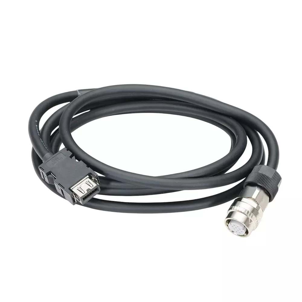 Mitsubishi Electric Encoder Cable Standard Type 2 m Length Black Color, MR-J3ENSCBL2M-L