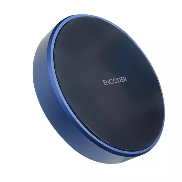 Quba RFID Card Encoder Round Shape Black and Blue Plastic Housing, QHL Encoder-3