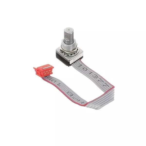 GRAYHILL Premium Haptic Rotary Encoder Optical Encoder Panel Mount 12 PPR 12 Detent Quadrature, 62S30-M5-040C