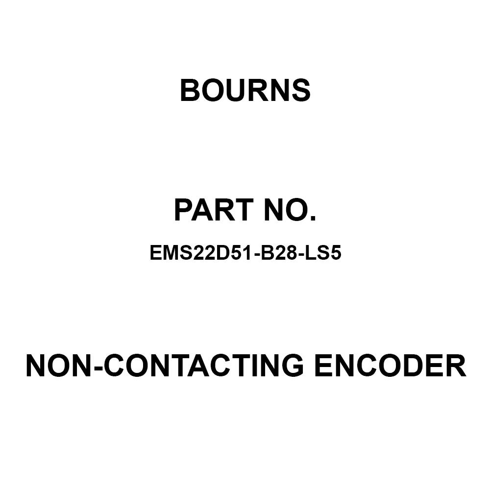 Bourns Direction/Step Non-Contacting Encoder PC Pin Termination PCB Mount, EMS22D51-B28-LS5