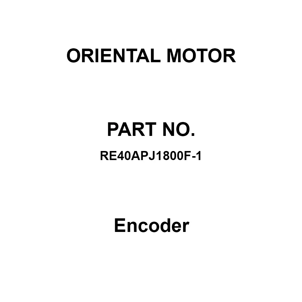 ORIENTAL MOTOR Encoder DC 5-24 V ±10%, RE40APJ1800F-1