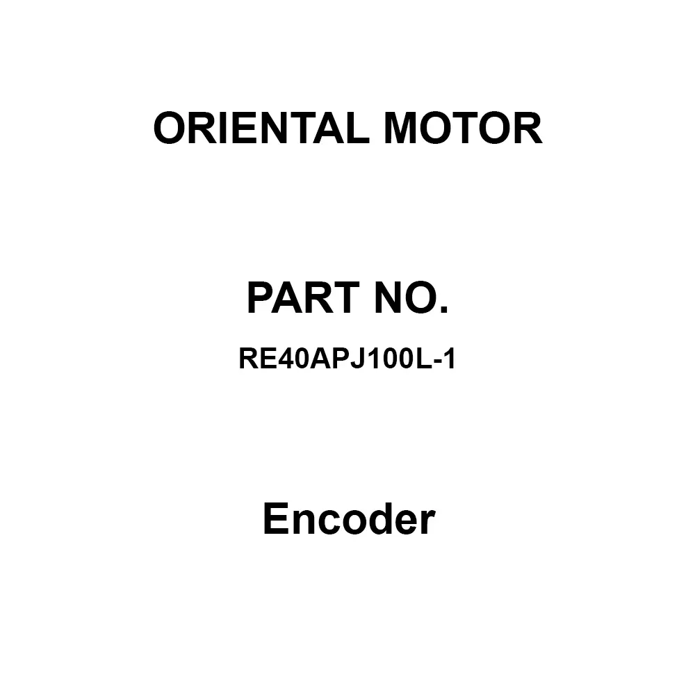 ORIENTAL MOTOR Encoder DC 5 V ±10%, RE40APJ100L-1