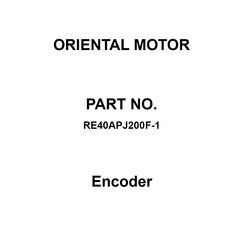 ORIENTAL MOTOR Encoder DC 5-24 V ±10%, RE40APJ200F-1