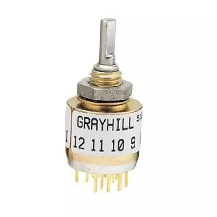 GRAYHILL Absolute Encoder PCB Mount 8 Detent Binary Coded Decimal (BCD), 513374-8