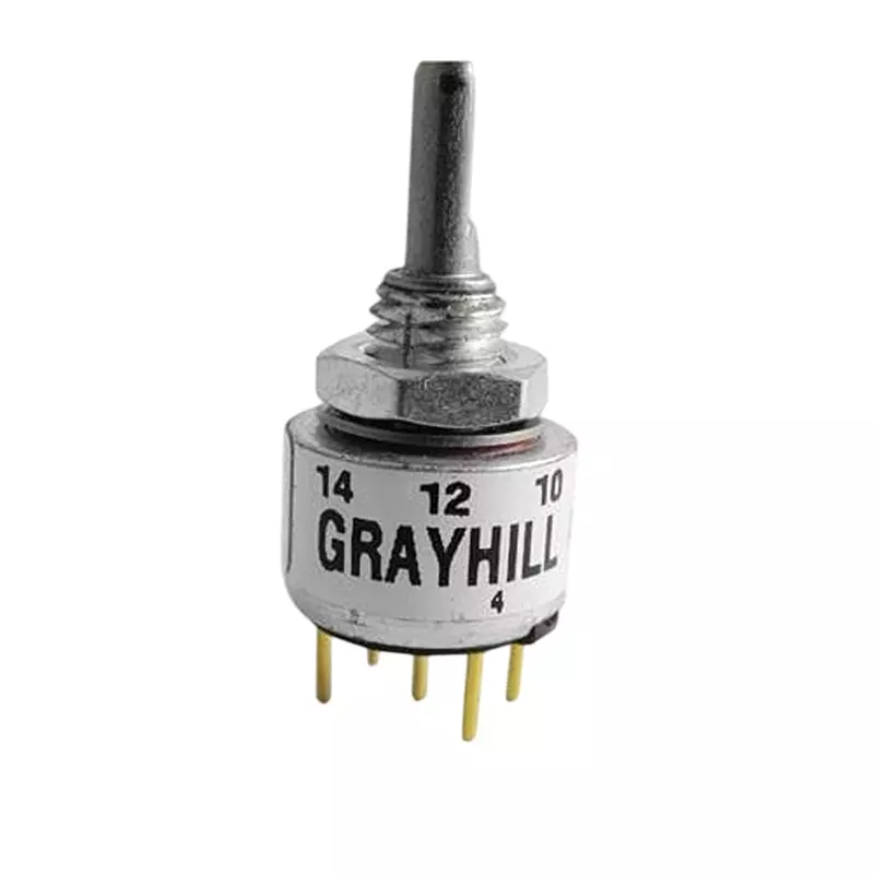 GRAYHILL Absolute Optical Encoder PCB Mount 8 PPR 8 Detent Binary Coded Decimal (BCD), 26AS22-01-1-08S