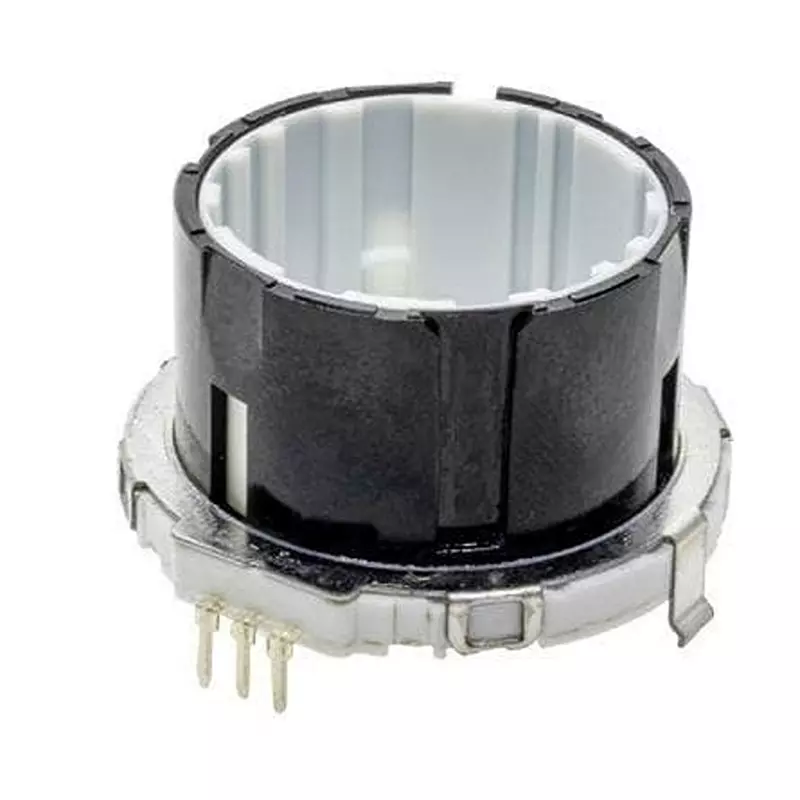 Same Sky Encoder Board Mount 10 PPR 30 Detent Quadrature, RING35-203010-TH