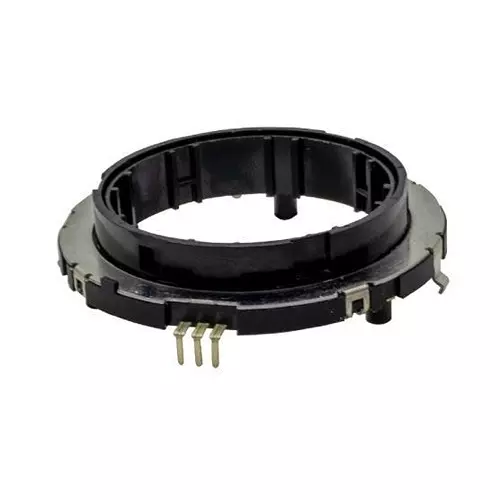 Same Sky Encoder Board Mount 15 PPR 30 Detent Quadrature, RING56-101530A-TH
