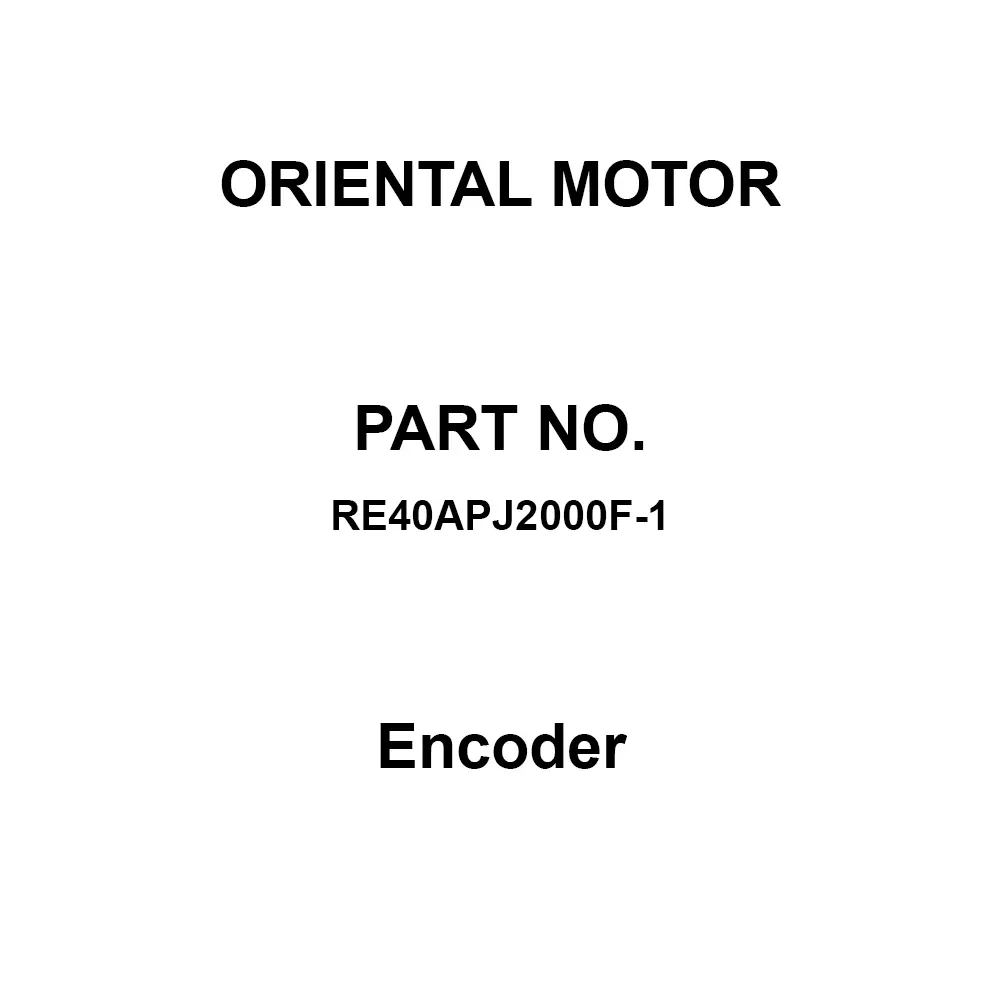 ORIENTAL MOTOR Encoder DC 5-24 V ±10%, RE40APJ2000F-1