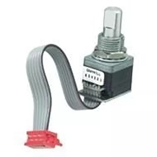 GRAYHILL Incremental Optical Encoder Panel Mount 24 PPR Optical 24 Detent 2 Channel, 62A15-02-040C