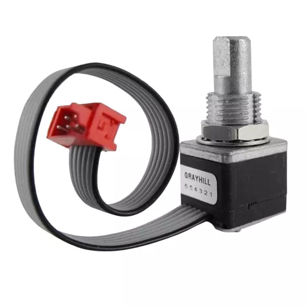 GRAYHILL Incremental Optical Encoder Panel Mount 16 PPR Optical 16 Detent 2 Channel, 62AG22-L5-060C
