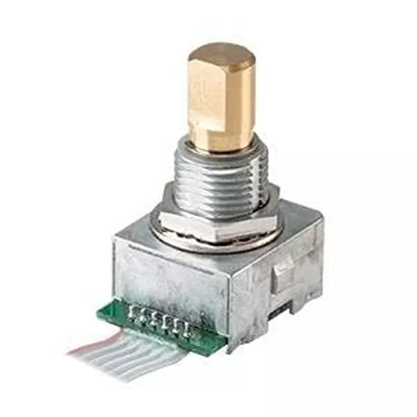 Same Sky Incremental Optical Encoder Panel Mount 32 PPR Rotary 32 Detent 2 Channel, C14D32N-B3