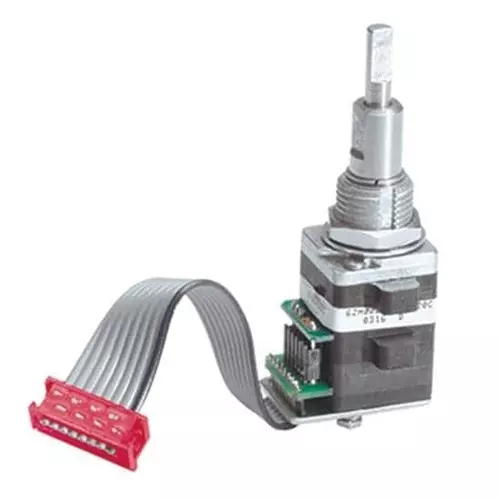 GRAYHILL Incremental Optical Encoder PCB Mount 16 PPR Optical 16 Detent 2 Channel, 62HS22-H9-P