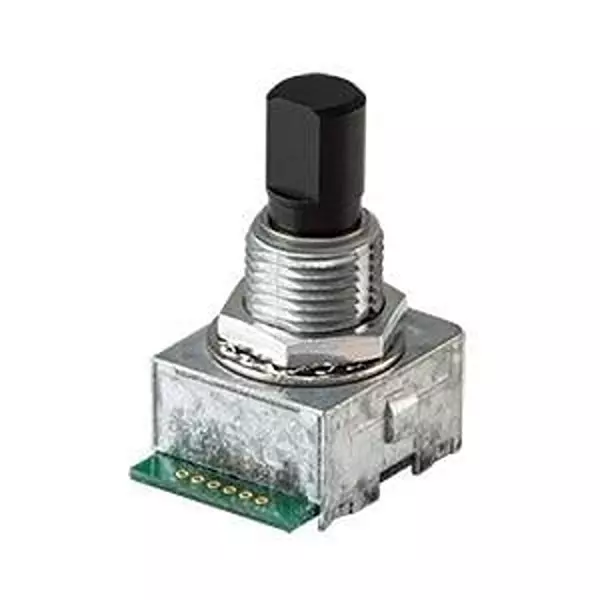 Same Sky Incremental Optical Encoder Panel Mount 32 PPR Rotary 32 Detent 2 Channel, C14D32P-A3P