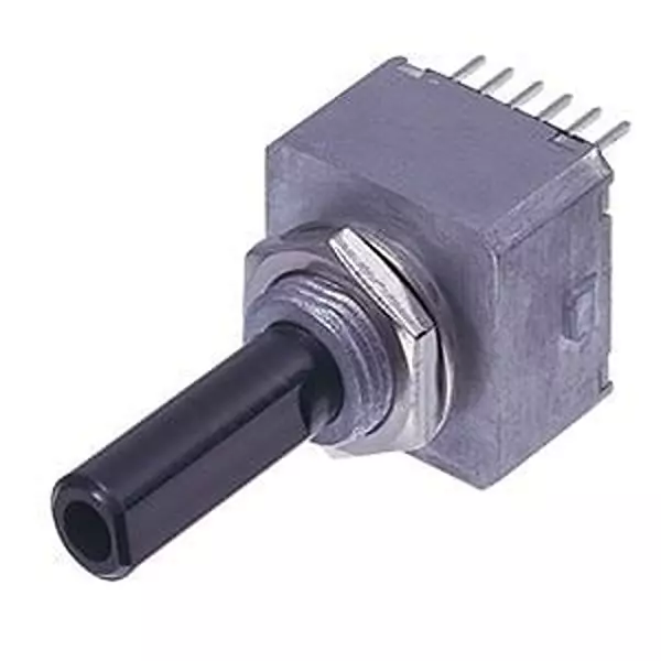 NIDEC COMPONENTS Incremental Optical Encoder Snap In 25 PPR Optical 25 Detent 2 Channel, REC16A25-201-C