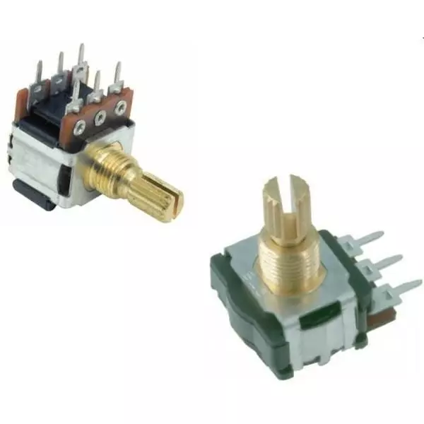 CTS Incremental Rotary Encoder Panel Mount 2 bit Mechanical 16 Detent 2 Channel, 288X232R161B2