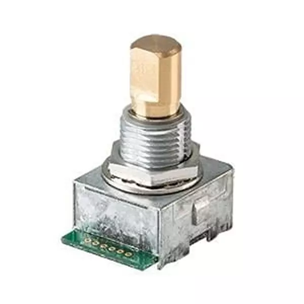 Same Sky Incremental Optical Encoder Panel Mount 32 PPR Rotary 32 Detent 2 Channel, C14D32P-A2P